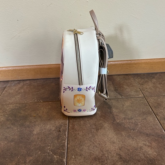 Tangled / Rapunzel Loungefly White and Purple Disney Backpack